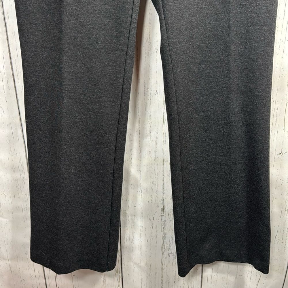 Chicos Regular Knit Womens Dark Grey Career Office Straight Leg Pants Size M - Picture 8 of 16